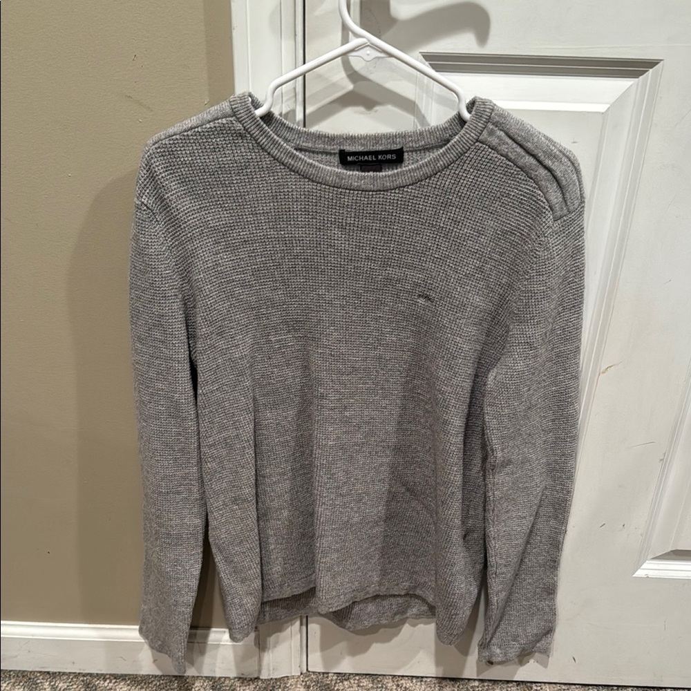 Michael Kors Heather Gray Knit Pullover